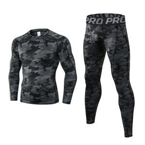 Men Compression Base <b>Layer</b> Set Winter Thermal <b>Top</b> Bottom Sportswear Bulk Supplier - Product Image 1
