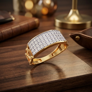 Bague de fiançailles et de mariage pour femme en or massif 14 carats avec diamant de laboratoire certifié IGI - Product Image 4