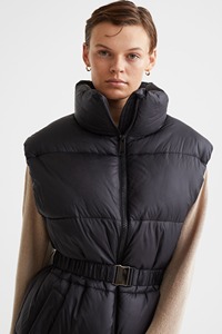 Chaleco Acolchado sin Mangas para Mujer, Estilo Nuevo, Chaqueta Ligera y Cálida de Invierno con Capucha, Chalecos Acolchados - Product Image 4