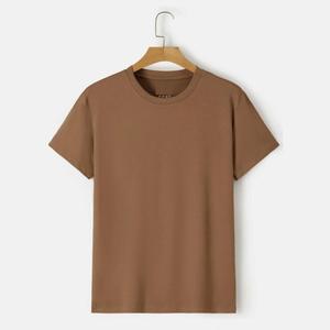 เสื้อยืดคอตตอนคุณภาพสูง แบบเรียบ ไม่มีลาย สั่งทำได้ ไซส์พลัส เสื้อยืดผู้ชายทรงโอเวอร์ไซส์ เนื้อผ้าหนา ผลิตจากปากีสถาน - Product Image 1