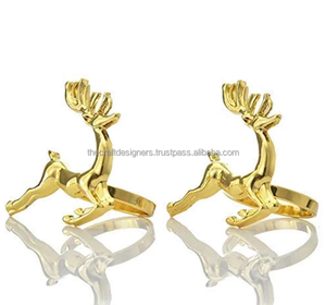 Anneau de serviette oiseau argent coulé forme personnalisée porte-serviettes en aluminium anneaux de serviette coulés en offre spéciale - Product Image 6