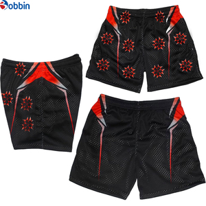 Comfortable Men's Summer Sublimated Gym Men's Short Custom Printing Solid Color Mesh Short Beachwear Short Elastic Waist - Product Image 4