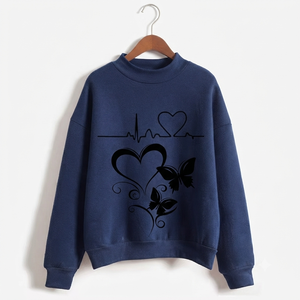 Reasonable Price Lightweight Oversized Comfortable Fit Women Streetwear 100% Cotton Sweatshirt Loose Fit Embossed/Silk Screen - Product Image 6