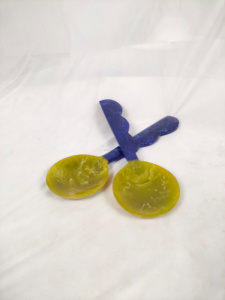 Handmade Eco-Friendly Resin <b>Salad</b> Servers Set Bulk Wholesale India-Made Crafting Crafts RSD - Product Image 4