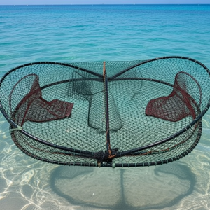 Piège à Calamar Pliable à Double Nœud en Acier Galvanisé et Filet PE pour la Pêche aux Poulpes - Product Image 5