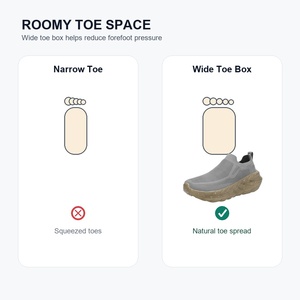 Nouvelles Chaussures de Marche Orthopédiques 2026 pour Seniors à Bout Large, Tricot Extensible Extra Large, Antidérapantes et Respirantes, Baskets OEM ODM - Product Image 2