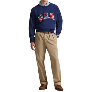 Sudadera de Forro Polar con Cuello Estilo Vintage Premium para Hombre, Mezcla de Algodón Lavado, Diseño Retro Gráfico, Primavera - Product Image 6