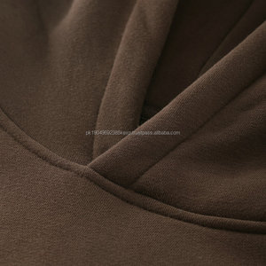 Sweat-shirt à capuche unisexe en coton multicolore 400 grammes, motif uni, automne-hiver 2025 - Product Image 3