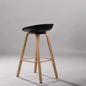 High Back <b>Adjustable</b> PU Leather Bar Chair Brown White Color Counter <b>Height</b> <b>Stool</b> Metal Base Contemporary Design Commercial Use - Product Image 4