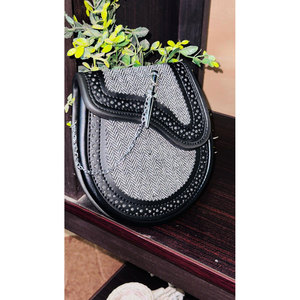 OEM ODM Scottish Two-Tone Grey Tweed Sporran Vegan Leather Kilt Sporran Handmade Pin Lock with <b>Chain</b> <b>Belt</b> 2026 - Product Image 2
