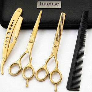 Professional Hair Cutting Scissors <b>Set</b> Stainless Steel <b>Razor</b> Edge Barber Shears Salon Quality Hairdressing Kit for Salon Use - Product Image 1