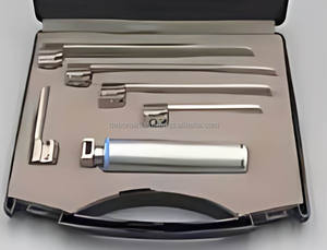 Kit de Intubación Médica con Laringoscopio LED Miller de 5 Palas Rectas de Acero Inoxidable, Juego de Instrumentos Quirúrgicos ORL Reutilizables - Product Image 5