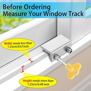 12 Pack Sliding <b>Window</b> <b>Locks</b> with <b>Key</b> Easy Install Adjustable Vertical Horizontal Sliding <b>Windows</b> & Doors Door & <b>Window</b> Bolts - Product Image 3
