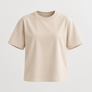 Camiseta Casual Personalizada para Mujer, de Algodón y Poliéster, Ligera, Cuello Redondo, Manga Corta, Impresión Serigráfica, Marca Privada, OEM, ODM - Product Image 1