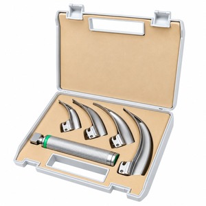 Laringoscopio LED Veterinario Metálico para Manejo de Vías Respiratorias, Espejo de Rescate de Emergencia con Mango a Batería - Product Image 1