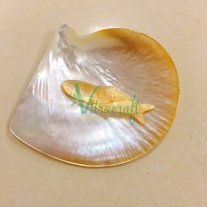 Cuillère en nacre jaune/blanche, cuillère à caviar avec taille de forme de poisson unique comme exigence du client cadeau significatif sûr à utiliser - Product Image 4