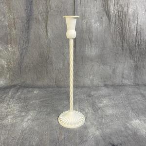 Vintage iron <b>candle</b> <b>holder</b> with rustic hand-made details & exquisitely curved designs for farmhouse-style interiors - Product Image 4