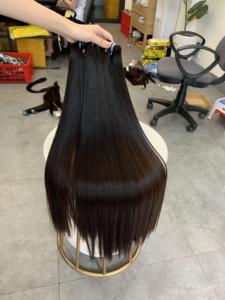Extensions de cheveux vierges Remy vietnamiens super doublement étirées de 28 pouces, extensions de cheveux humains de style ruban pré-collés - Product Image 4