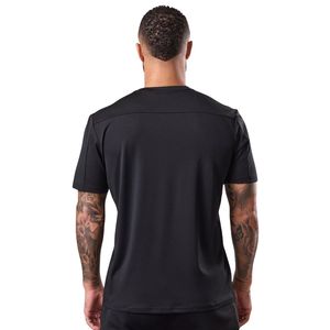 Camiseta Deportiva Negra para Hombre, Manga Corta, Transpirable, Ligera, para Gimnasio, Entrenamiento, Running, Fitness, Cuello Redondo - Product Image 2