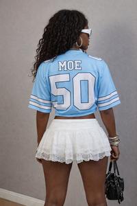 Maillot de football américain personnalisé style universitaire, tendance, ample, décontracté, coupe courte, avec impression de lettres personnalisée - Product Image 3