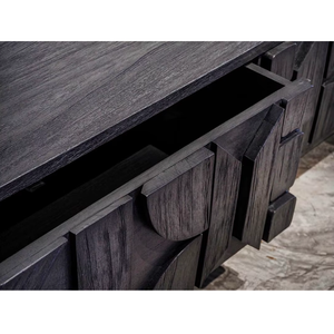 Console <b>TV</b> Meso Design Moderno Lusso Legno Scuro per Soggiorno - Product Image 3