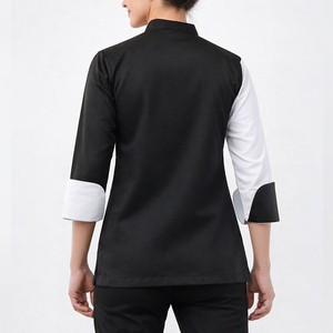 เสื้อเชฟผู้หญิง ดีไซน์หรูหรา ปักลายตามสั่ง สินค้าขายดีอันดับต้นๆ ชุดยูนิฟอร์มร้านอาหารสำหรับสุภาพสตรี เสื้อเชฟขายดีที่สุด - Product Image 6