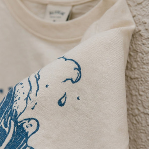 Camiseta de Mujer Casual Oversize con Cuello Redondo, Hombros Caídos, Manga Media, Transpirable, 100% Algodón, 180g, Estampado por Transferencia Térmica - Product Image 6