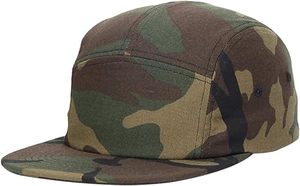 Casquette Snapback 5 Panneaux Camouflage Unisexe en Tissu Sergé Style Urbain Ajustable pour Adultes Usage Quotidien Quatre Saisons - Product Image 3