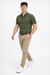 Camisas de Golf Verdes Sólidas para Hombre de Oneten Apparel, Camisa Casual de Manga Corta, 100% Poliéster, Secado Rápido, con Botones - Product Image 3