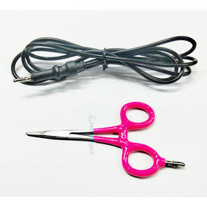 Pince à épiler de précision en acier inoxydable, style amélioré, avec poignée imprimée noire, verrouillable, pour bijouterie et soudure - Product Image 5