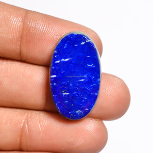 Pendientes de Lapislázuli FAIJAN GEMS, Piedra Preciosa Natural Hecha a Mano, Cabujón, Piedra Suelta Semipreciosa, Piedra Curativa, Tercera Parte - Product Image 2