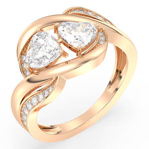 Anillo de Compromiso REYES, Plata de Ley 925, Forma de Corazón, 1.74 Quilates, Moissanita, Joyería Fina para Mujer, Superventas - Product Image 2