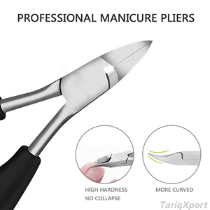 Nouvel arrivage : Coupe-ongles plat en acier inoxydable, lame tranchante, outil à ongles durable pour doigts d'adultes, style simple, couleur et logo personnalisables - Product Image 5