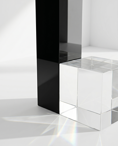New Trendy Clear Acrylic Block Display <b>Stand</b> - Round Clear Acrylic Pedestal for Cosmetics, Jewelry, Rings, - Product Image 1