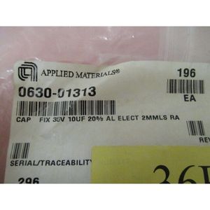 196 AMAT 0630-01313 CAP FIX 35V 10UF 20% AL ELECT - Equipo y Piezas de Semiconductores de Confianza de Marca Global - Product Image 1