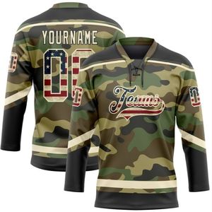Jersey de Hockey sobre Hielo Bordado Personalizado al por Mayor de Alta Calidad, Uniforme de Hockey Unisex al Mejor Precio, Servicio OEM, Ropa de Equipo Personalizable - Product Image 5