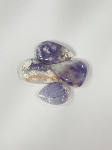 Lot de 10 cabochons en pierre naturelle violette de qualité AA, 38g, vente en gros, pierres précieuses en vrac pour la fabrication de bijoux, fournisseur en gros - Product Image 2