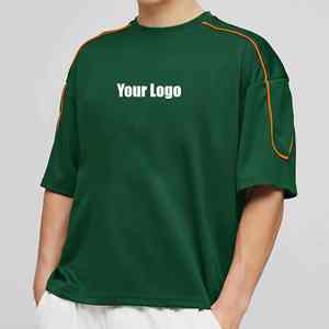 T-shirt pour homme de style sportif surdimensionné personnalisé, respirant, coupe ample, streetwear - Product Image 1
