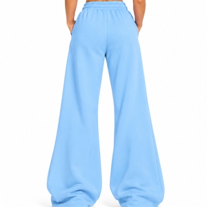 <b>Women</b>’s Flared Lounge <b>Pants</b> Wide Leg Sweatpants For Relaxed Daily Fashion Modern Casual Loose Fit Full Length Flare <b>Pants</b> - Product Image 2