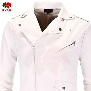 Vestes en cuir sur mesure pour hommes, couleurs unies, logos personnalisés, grandes tailles, vestes respirantes de Ryan Pro Gear - Product Image 2