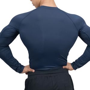 Camiseta Deportiva de Compresión para Hombre, Personalizada, al por Mayor, de Manga Larga, Secado Rápido, Transpirable, para Gimnasio, Entrenamiento, Fitness, Running - Product Image 3