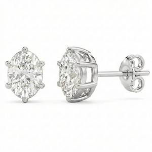 แหวนเพชรทรงวงรีแบบคลาสสิก - 6 หนามเตย - ทอง 9k, 14k, 18k - Product Image 3