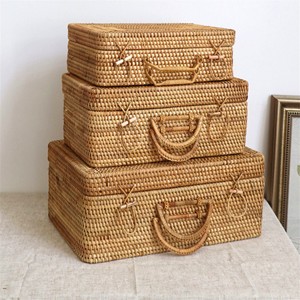 Maleta de diseño de ratán de la más alta calidad, con tapa, para almacenamiento, al precio más bajo. - Product Image 4