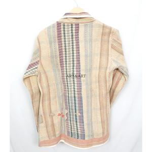 Beautiful Summer/Winter Spring Knitted <b>Kantha</b> <b>Jacket</b> Regular Breathable Quick Dry Eco-Friendly Vintage Casual <b>jacket</b> for outing - Product Image 6