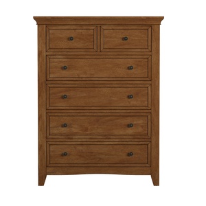 Classic Modern Bedroom Dresser by Java Furni Craft Made of <b>Solid</b> Teak <b>Wood</b> with 5 Drawers and Brown Finishing for Indoor Use - Product Image 2
