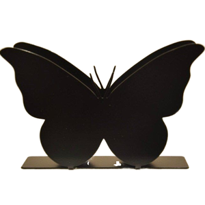 Diseño de mariposa de hierro de Metal negro de Venta caliente con corte láser para servilletero para el hogar restaurantes Hotel fiesta ocasiones - Product Image 1