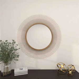 Amazing Look Best Quality Metal Wall <b>Mirror</b> for Home Bedroom and Living Room Decorative Wall <b>Hanging</b> Wholesale Price from India - Product Image 1