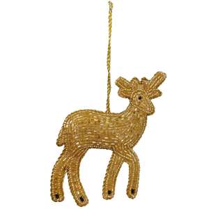 Adorno Navideño Colgante Hecho a Mano con Cuentas, con Diseños de Santa Claus, Reno y Pingüino de Nueva York, Decoración Festiva para Árbol de Navidad - Product Image 6