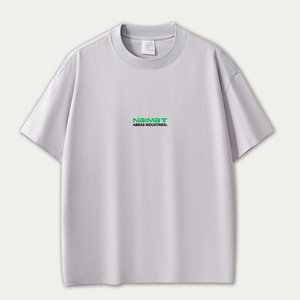 เสื้อยืดโอเวอร์ไซส์ผู้ชาย ไนมาท ผ้าฝ้าย แขนสั้น คอกลม พิมพ์ลายตัวอักษร โลโก้ด้านหน้า สไตล์เจอร์ซีย์ถัก - Product Image 4