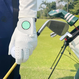 Gants de golf 2025 haut de gamme en cuir véritable antidérapants avec logo personnalisé, fermeture à enfiler et sangle de poignet réglable - Product Image 6